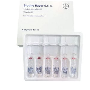 آمپول بیوتن بپانتن ضد ریزش مو برند بایر اصل آلمان تاریخ انقضا  Biotine bepanthene Bayer 2026